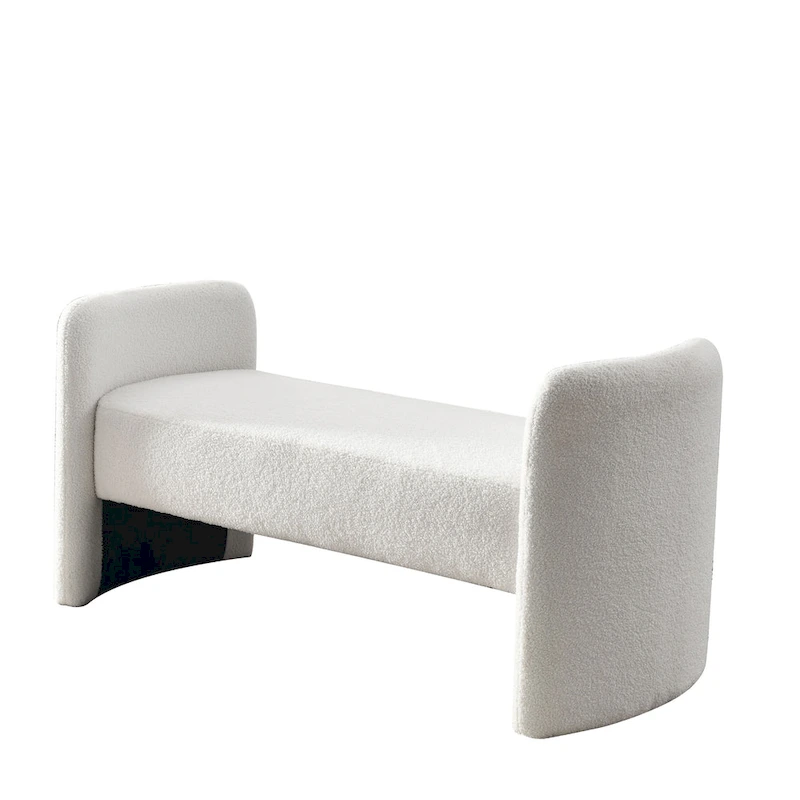 GDFStudio - Harper H-Frame Polyester Upholstered Bench with Modern Versatile Design