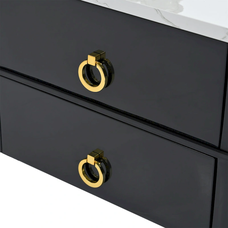 Harper&Bright Designs 2-in-1 Square Nesting Coffee Table with Wheels