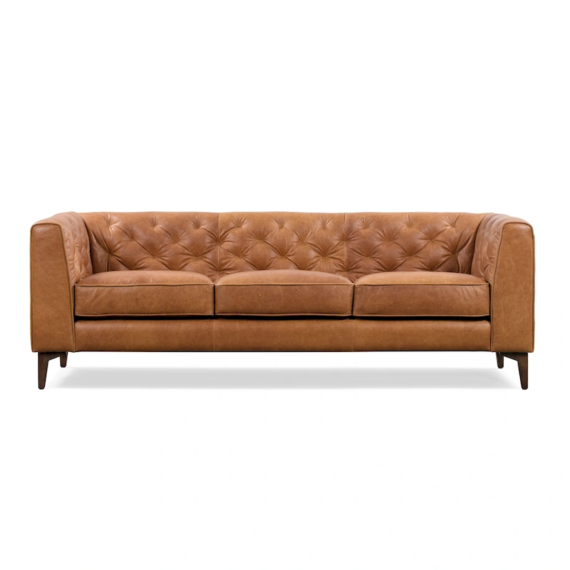 Poly & Bark Essex 89 Sofa - Full Grain Genuine Italian Leather