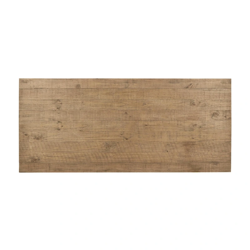 Classic Home Crest 78 Reclaimed Pine Wood Dining Table in Natural