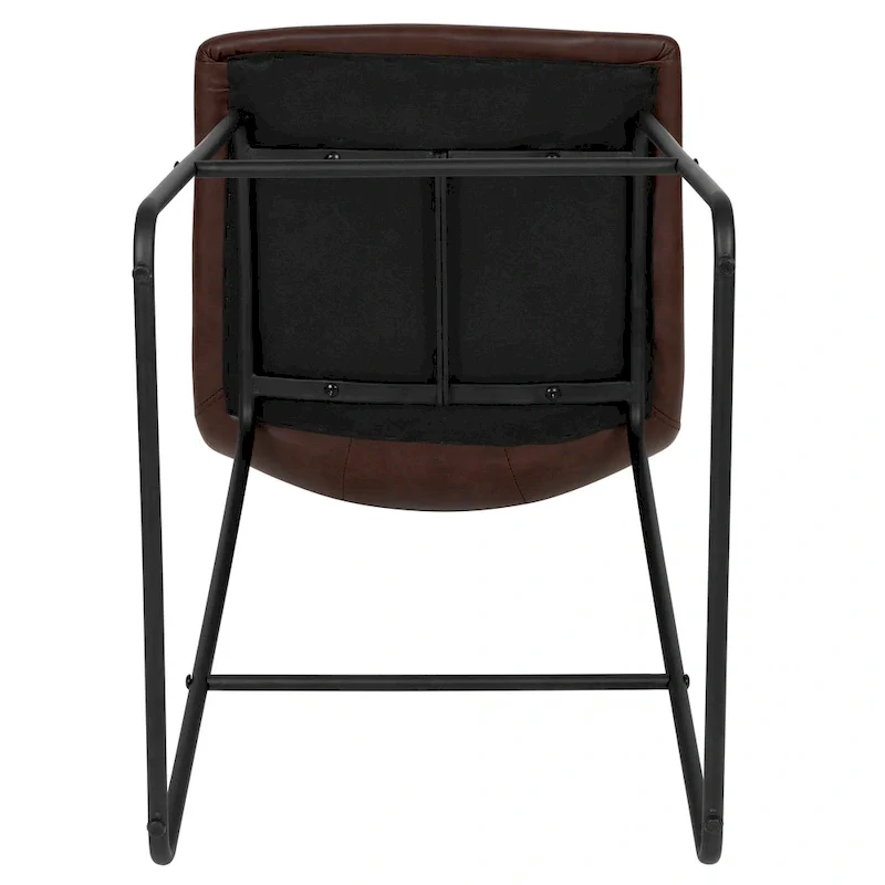 Upholstered Counter Height Modern Dining Stools (Set of 2)