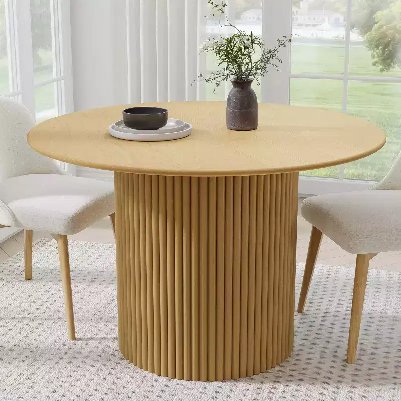 46 Round Solid Wood Dining Table Kitchen Tables