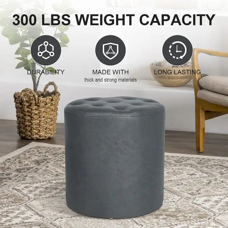 Adeco Upholstered Ottoman