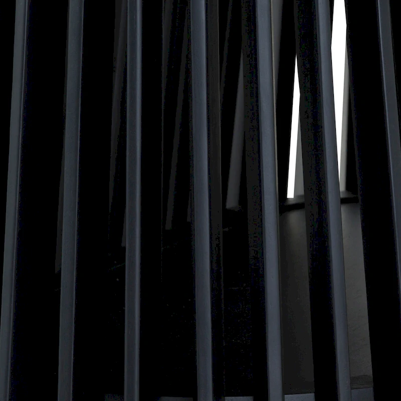 Pasadena 79 inch Solid Wood Oval Dining Table with Slatted Pedestal Base