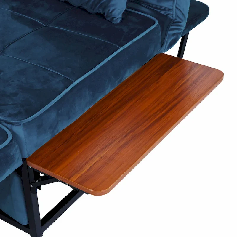 Furniture of America Hattie Assembled Convertible Cocktail Ottoman-Futon