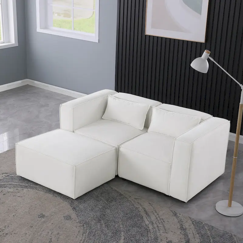 Free Combination Chenille Upholstered Modular Sectional Sofa