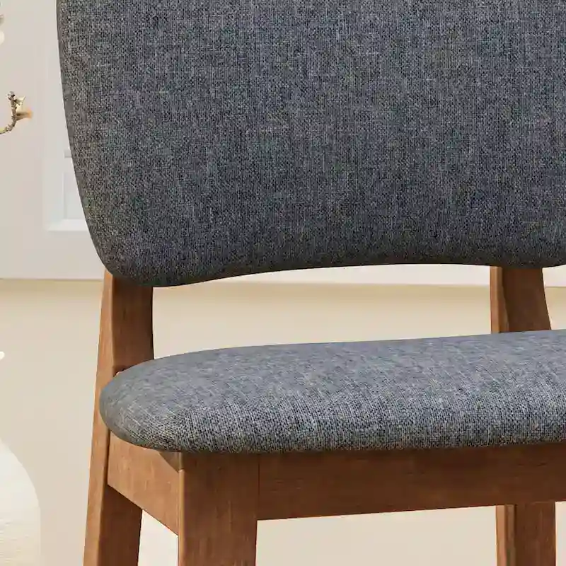 Fessenden 42-in. Upholstered-seat Wood Bar Chairs (Set of 2) by Christopher Knight Home