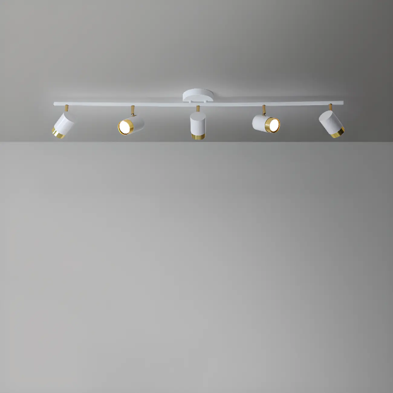 4-Light Modern Dimmable LED Track Lighting with Adjustable Head