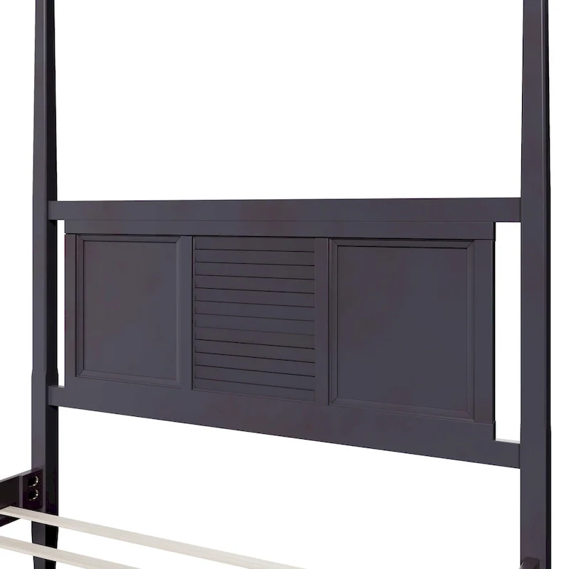 Queen Solid Pine Four Poster Bed with 75 Tall Frame