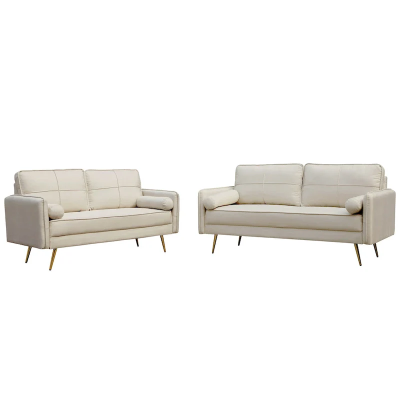 2 Piece Loveseat and Sofa Living Room Set