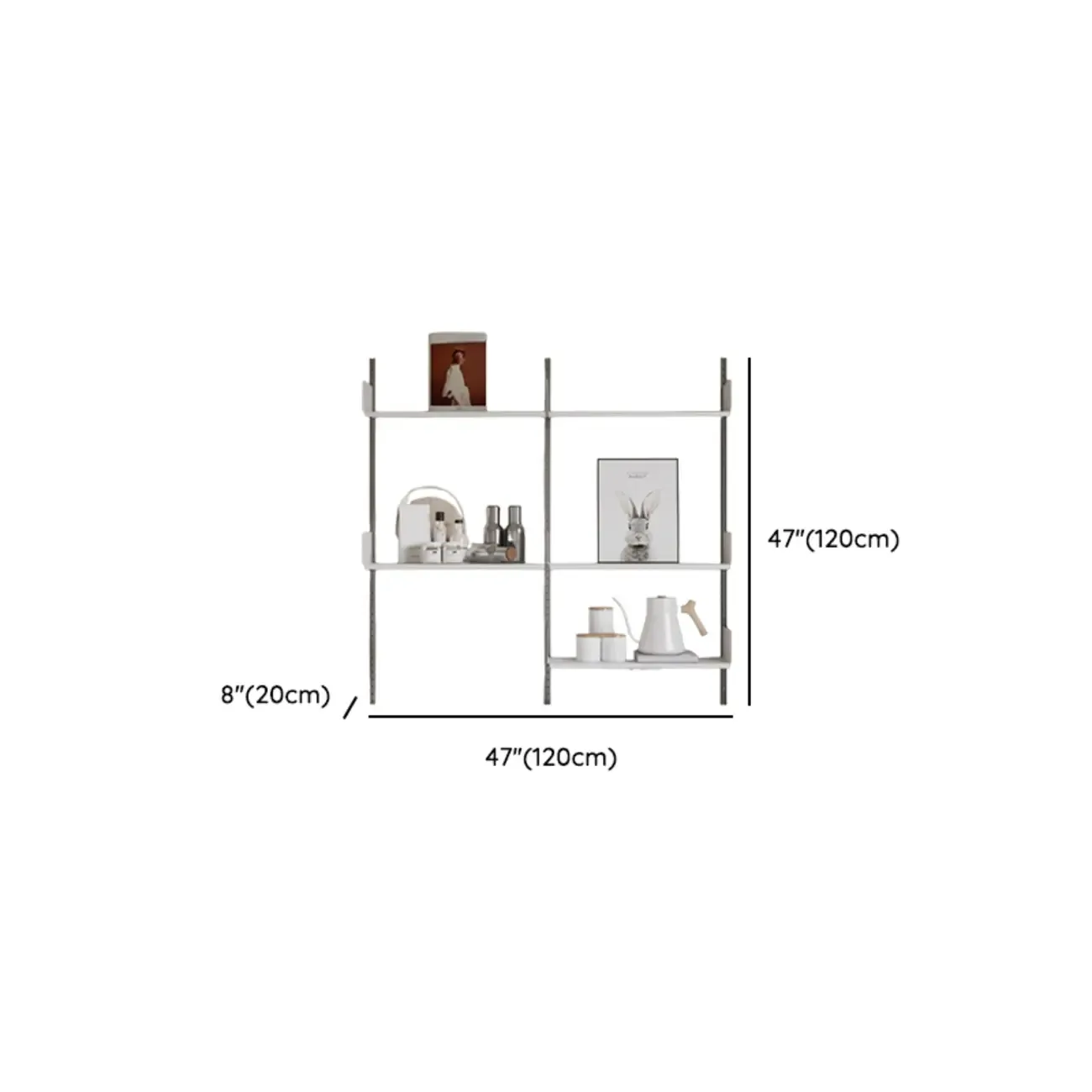 Functional Modern Wood Wall Unit Bookcase