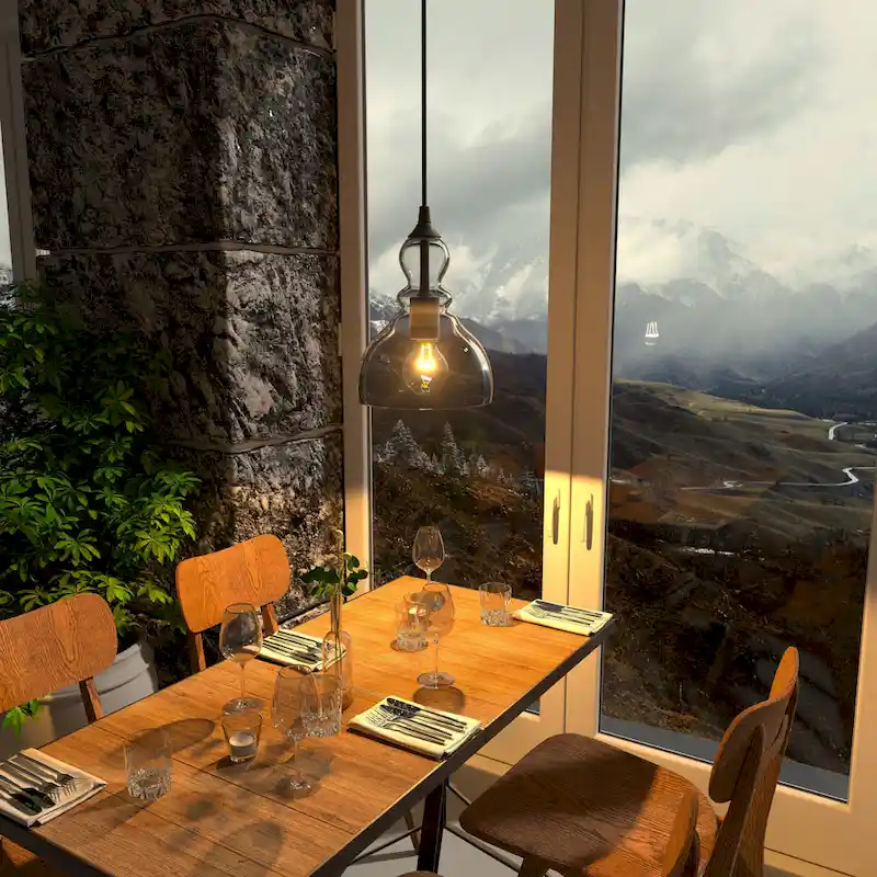 1- Light Single Teardrop Pendant