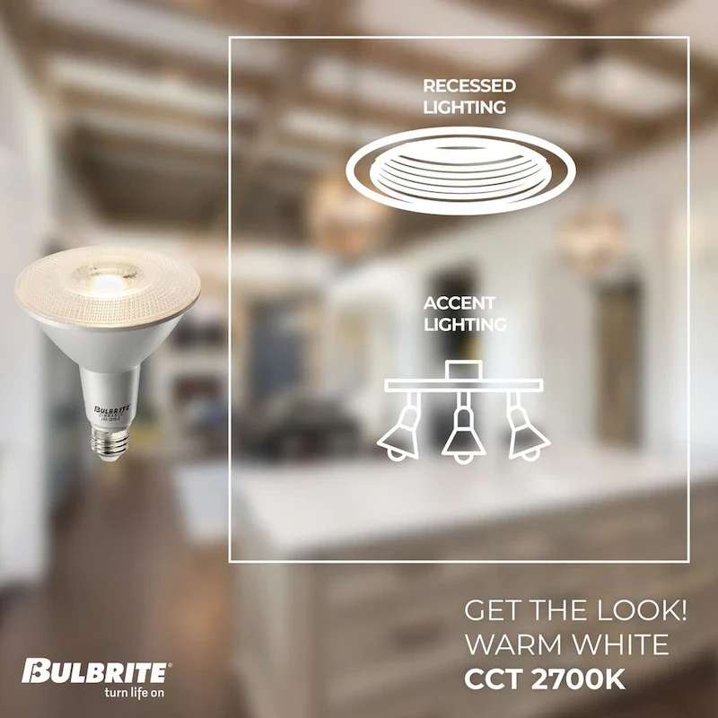 Bulbrite Pack of (6) 10 Watt Dimmable Flood Medium (E26) LED Bulb - 800 Lumens, 2700K, and 90 CRI