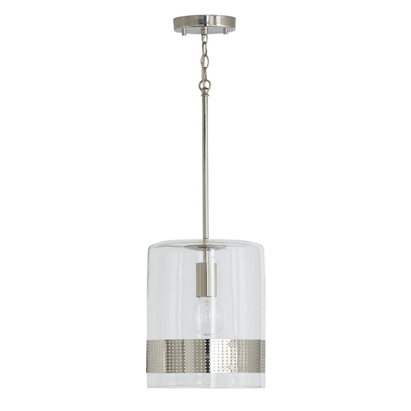 Marion 1-light Hanging Pendant w/ Clear Glass