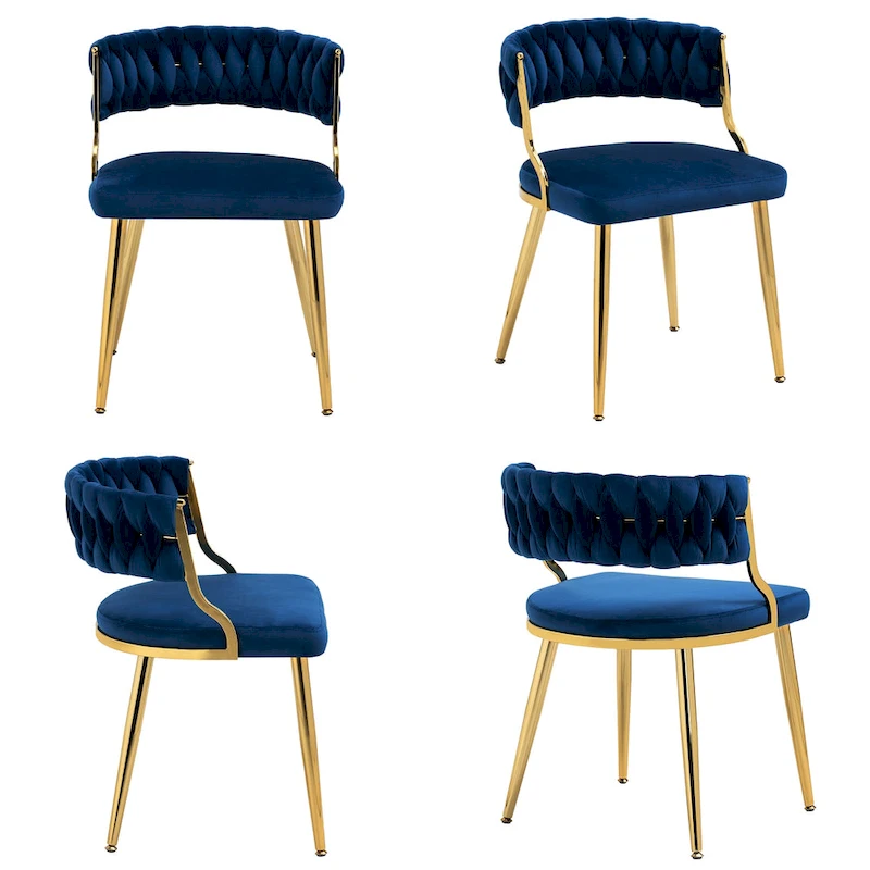Modern Velvet Dining Chairs Set of 4