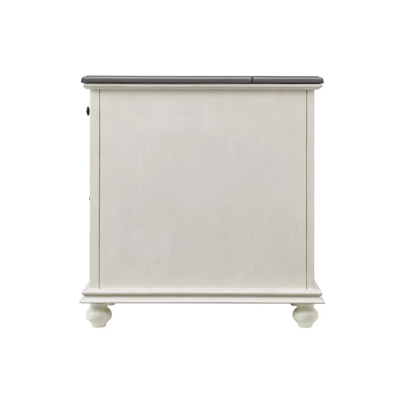 Elegant Chairside Table with Power by Martin Svensson Home