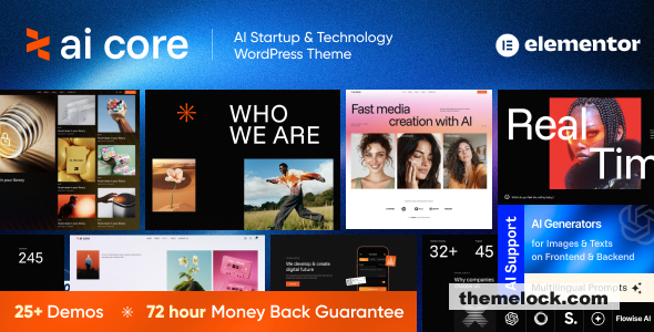 AI Core v1.0 - AI Startup & Technology WordPress Theme