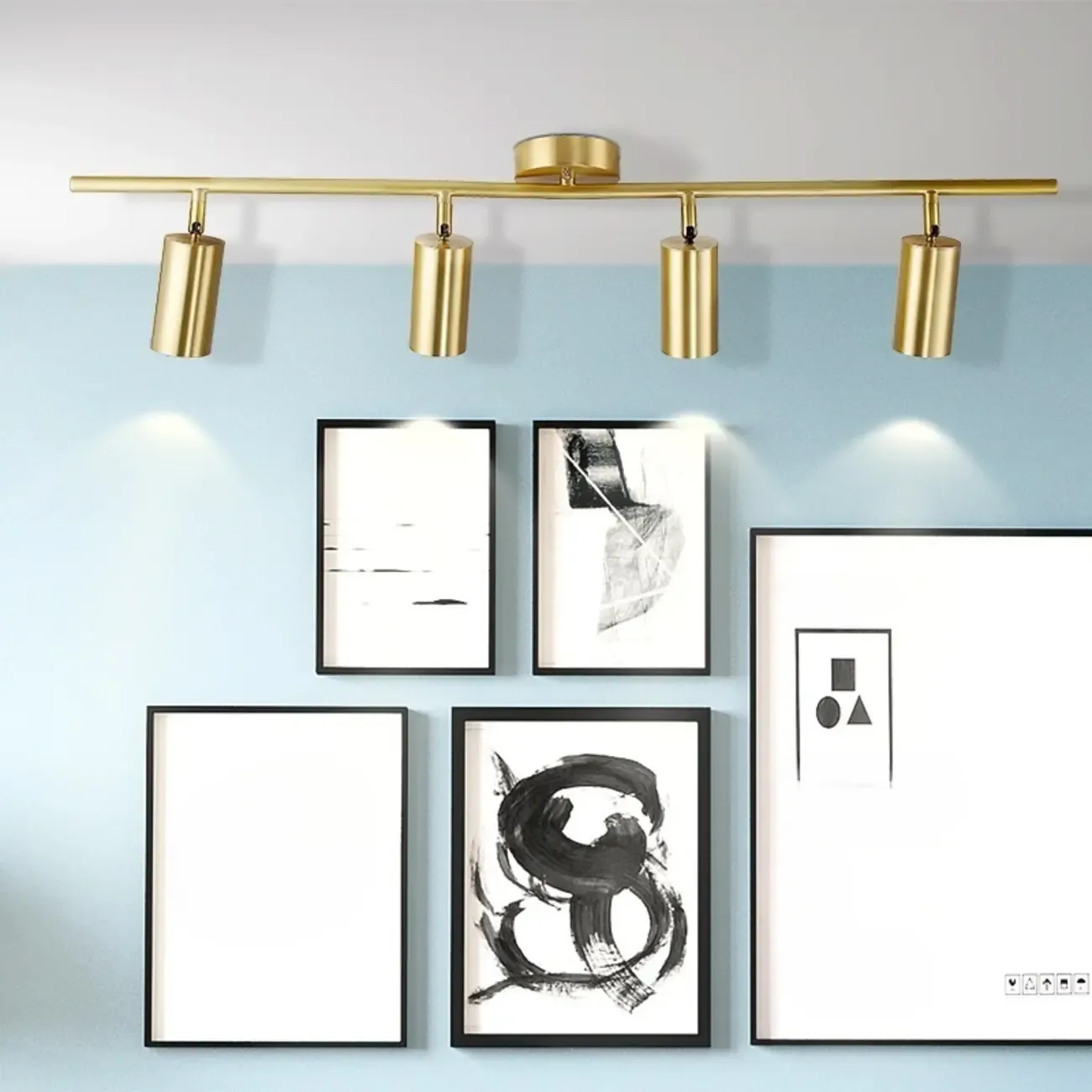 Modern Brass Adjustable Track Lighting
