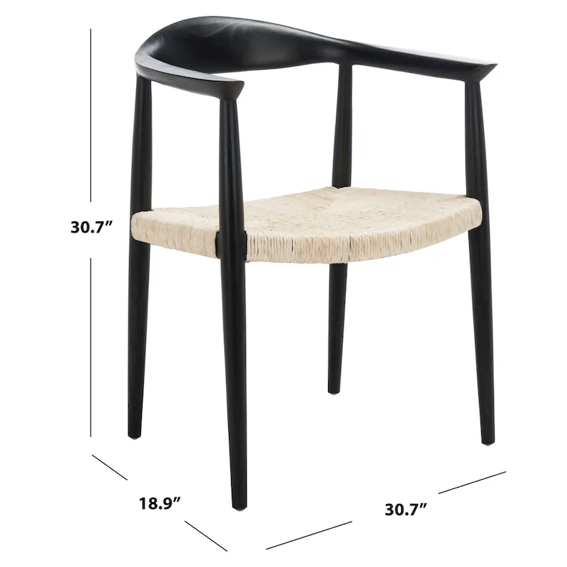 SAFAVIEH Besse Foc Twist Accent Chair - 24.8 W x 18.9 L x 30.7 H - 25Wx19Dx31H