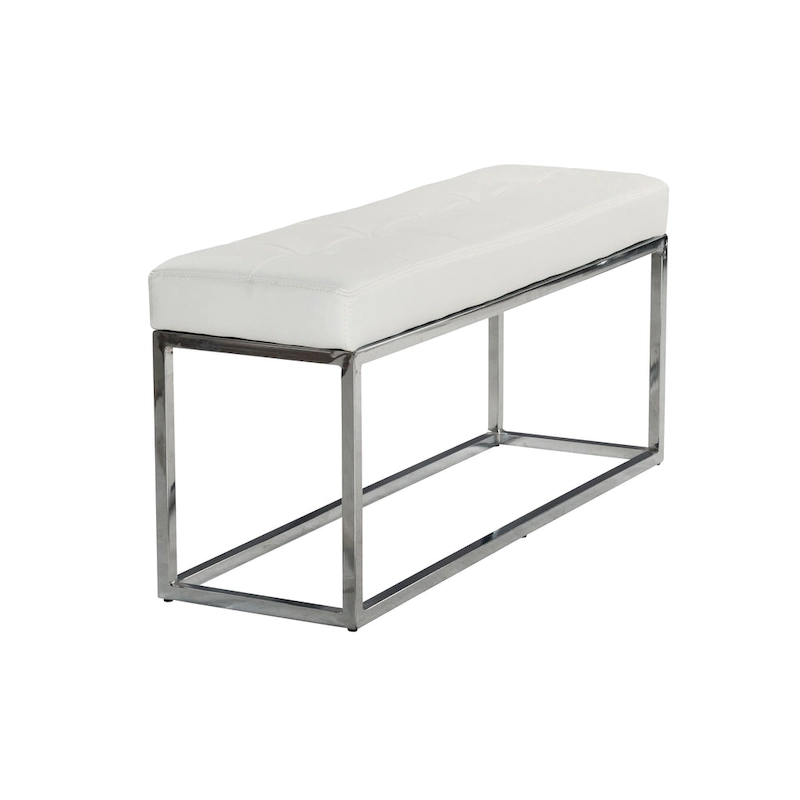 Reign Tufted PU Metal Bench