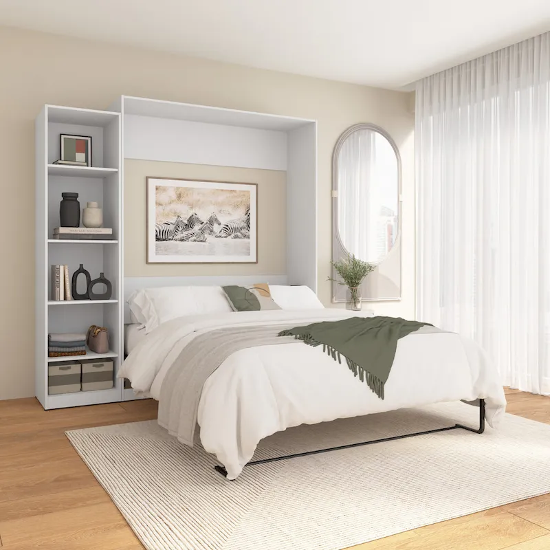 Queen Murphy Bed with Closet Organizer (85W)