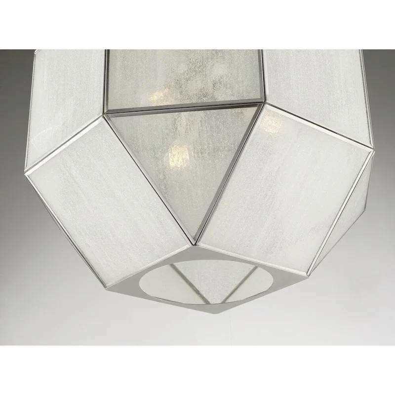Mauldin Collection Brushed Nickel Three-Light Pendant - 22.650  x 20.280  x 20.280