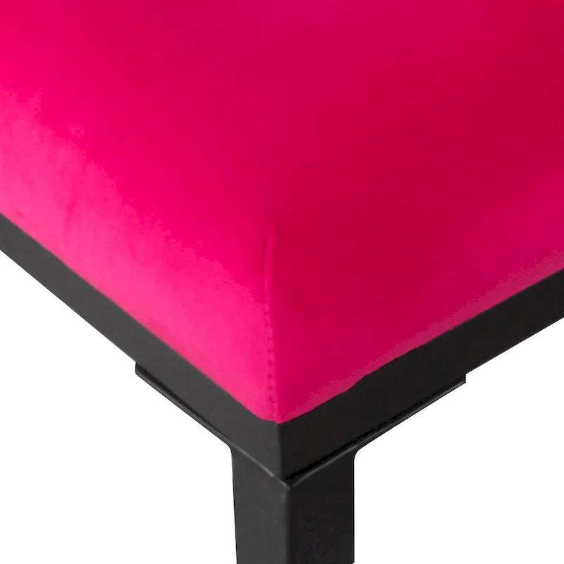 Velvet Tufted Footstool