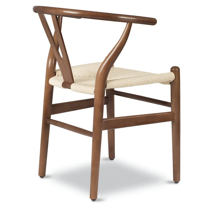 Poly & Bark Weave Chair - Solid Wood with Woven Seat