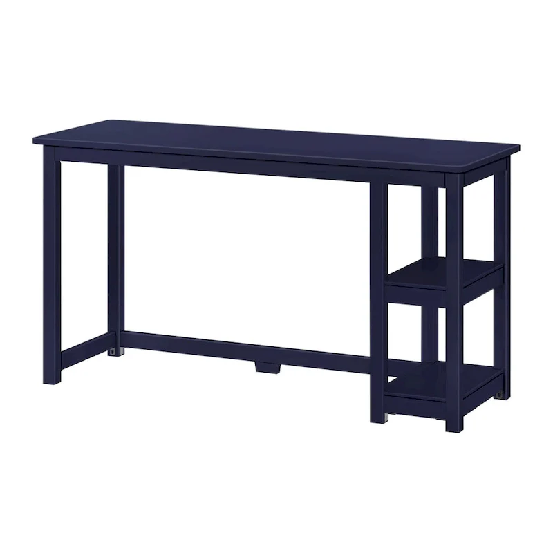 Computer Desk with Bookshelves - Wood Finish