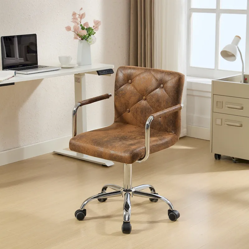 Home Office Desk Chairs 360 Swivel Height-Adjustable Accent Chair