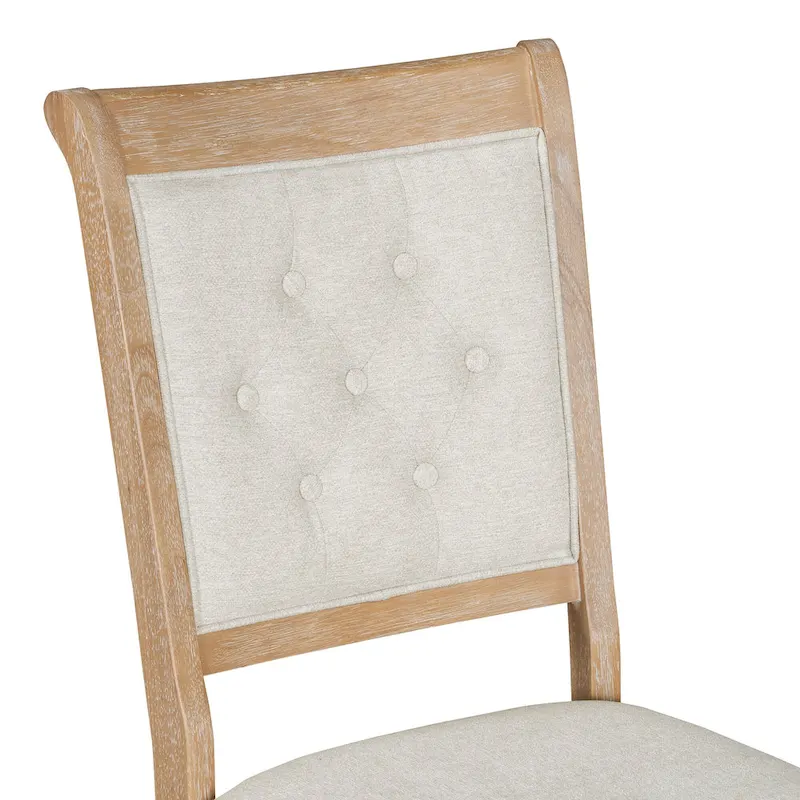 Lak Retro 5-Piece Dining Sets with Upholstered Chairs by GDFStudio