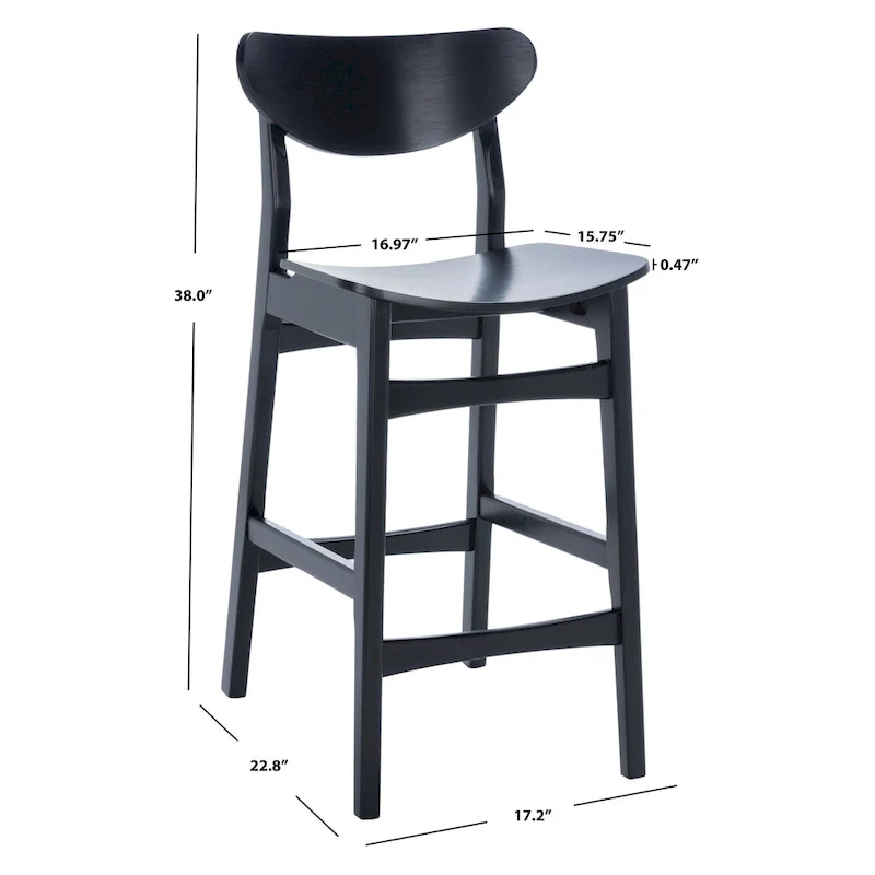 SAFAVIEH Glennie Counter Stool - 17 W x 23 D x 38 H - 17Wx23Dx38H