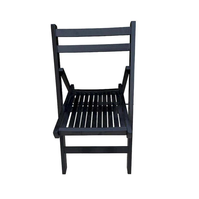 Furniture Slatted Wood Folding Special Event Chair,Set of 4
