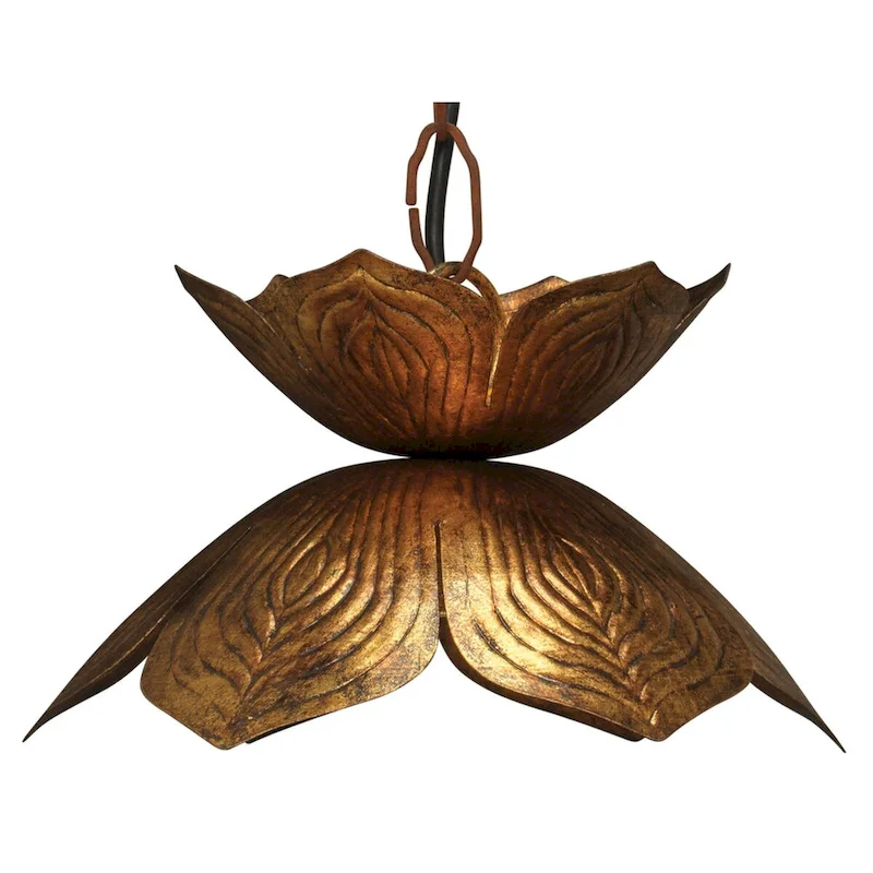 Jamie Young Flowering Lotus 1-Light Iron Pendant