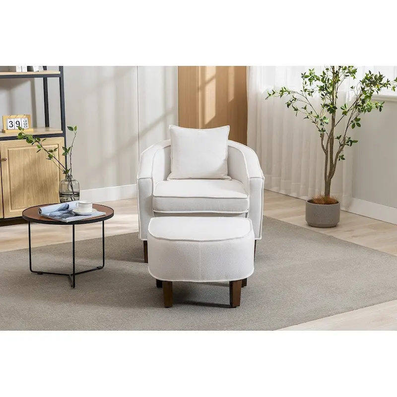Accent Chair with Ottoman