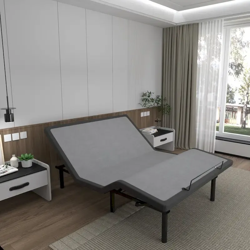 ESHINE Adjustable Bed Frame, with Massage