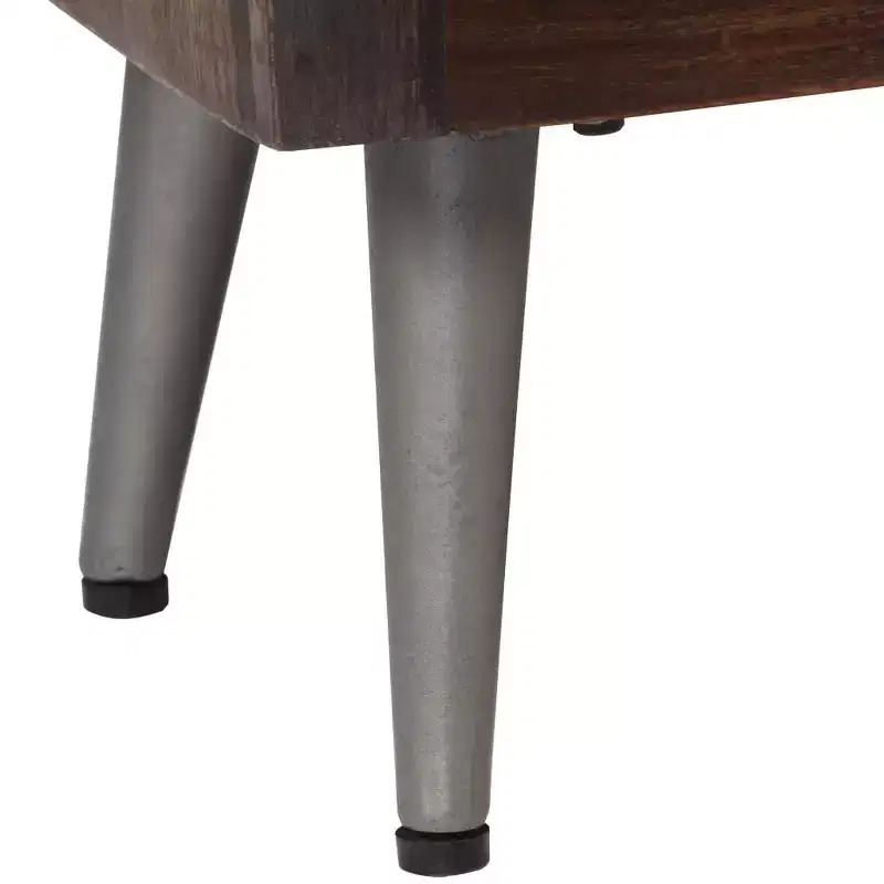 vidaXL Bedside Cabinet Solid Reclaimed Wood 15.7x11.8x19.6