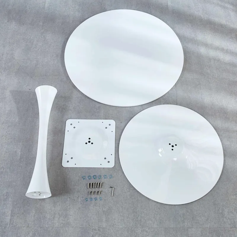 Round Tulip Table with MDF Top, Pedestal Design