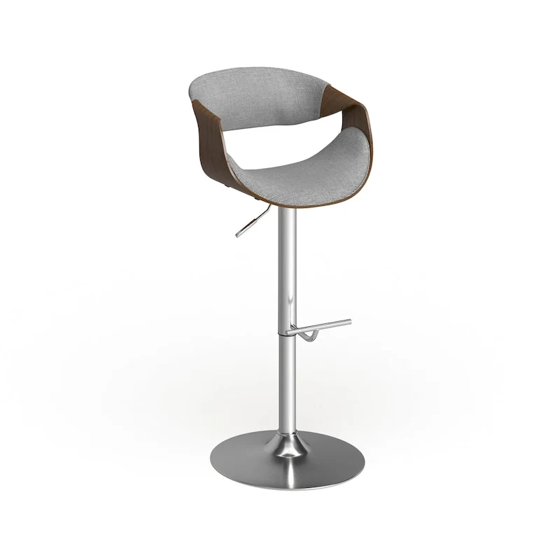 Carson Carrington Sauda Mid-century Modern Walnut WoodAdjustable Bar Stool