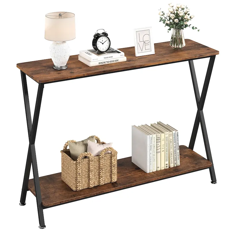 Entryway Table, Narrow Console Table, Wood Sofa Table