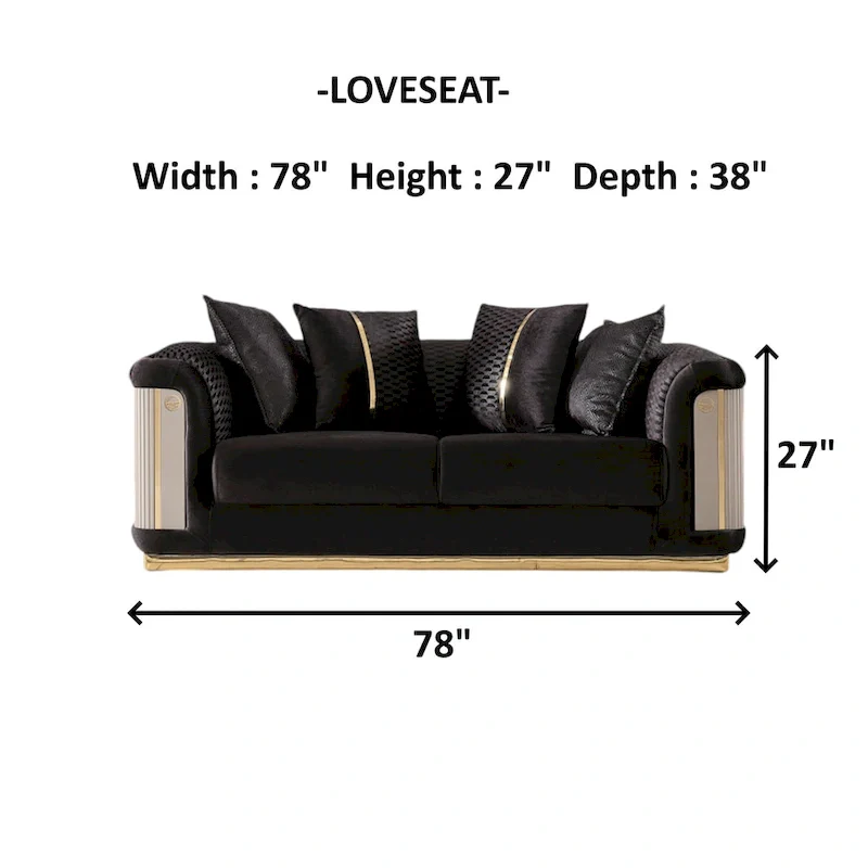 Luresta 2 Pieces Living Room Sets 1 Sofa 1 Love seat
