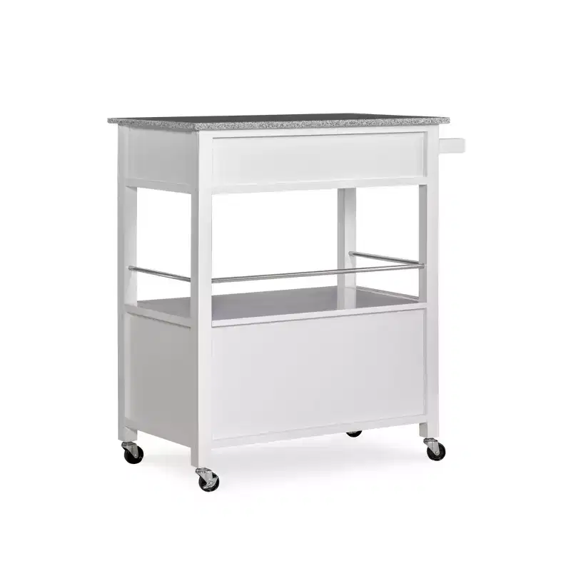Cameron Kitchen Cart with Granite Top - Linon