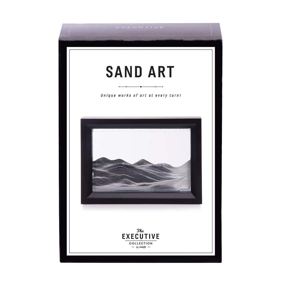 THE EXECUTIVE COLLECTION SAND ART BLACK 21X12X4CM
