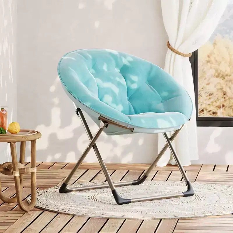 Faux Fur Saucer Chair, Folding Style, 1-Person
