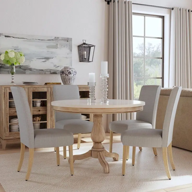 HomePop Scalloped Detail Dining Chair - Set of 2