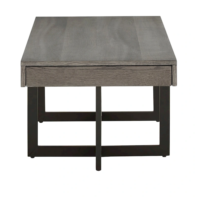 Eldersley Wood Finish Coffee Table with Two Drawers by iNSPIRE Q Modern