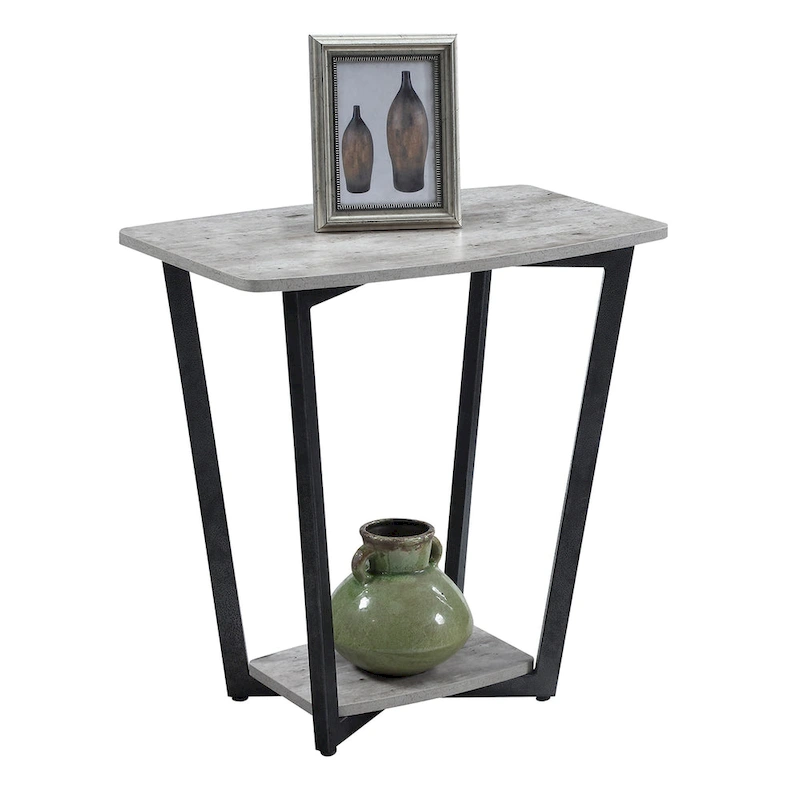 Convenience Concepts Graystone End Table with Shelf