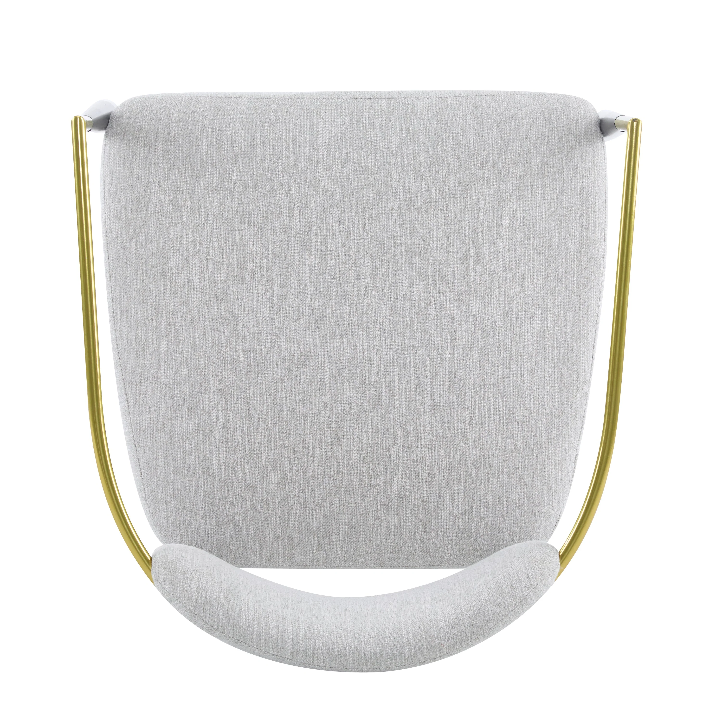 Mid-Century Fabric Dining Chair with Tapered Legs & Pocket Spring Seat