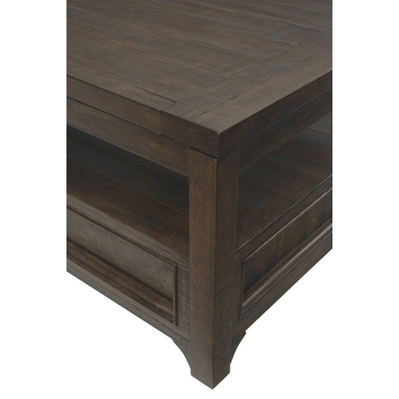 Jasper Lift-Top 2-drawer Solid Wood Coffee Table