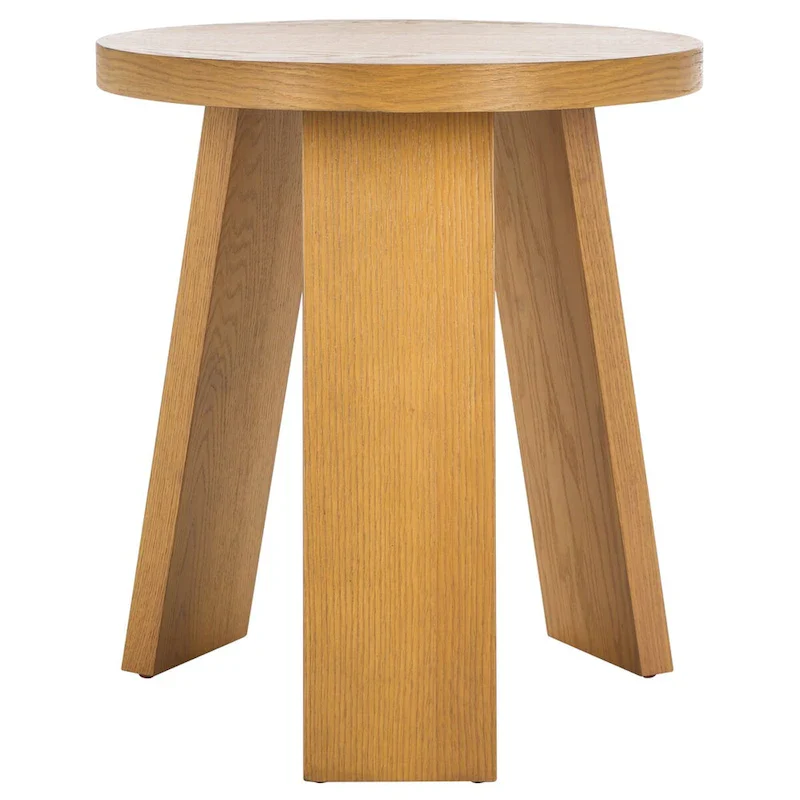 Accent Table - Oak Veneer, Natural Wood Grain, 20W x 20D x 22H
